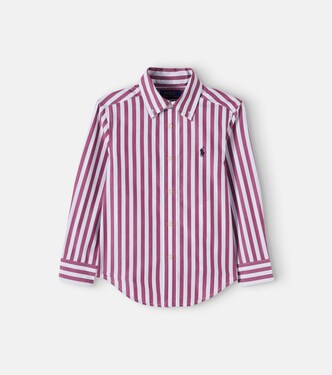 Striped cotton poplin shirt | Polo Ralph Lauren Kids