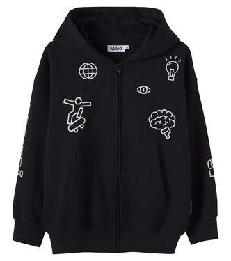 Bedruckte Kapuzenjacke Marley aus Fleece | Molo