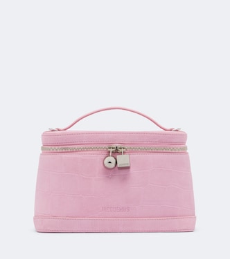 Petit Vanity croc-effect suede vanity bag | Jacquemus