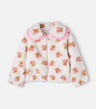 Laine floral teddy jacket | Bebe Organic