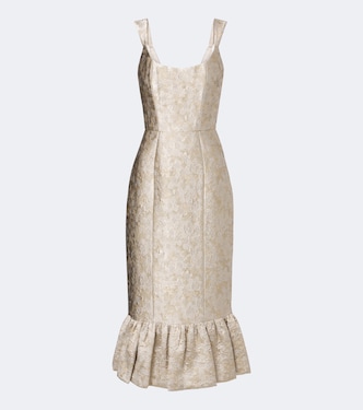 Ruffled jacquard corset dress | Markarian