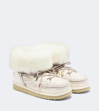 24 shearling-lined leather ankle boots | Mou