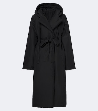 Padded hooded wrap coat | Norma Kamali