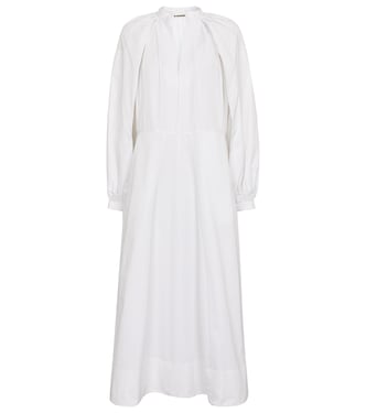 Cotton poplin midi dress | Jil Sander