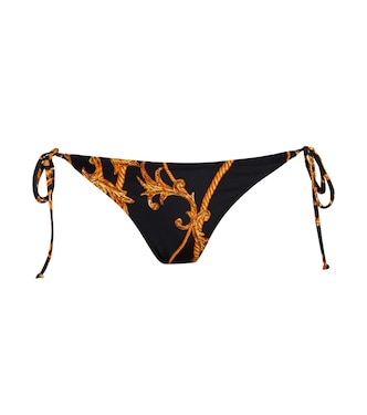 Printed self-tie bikini bottoms | Ganni