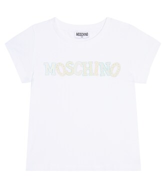 Logo cotton-blend T-shirt | Moschino Kids
