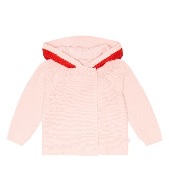 Baby - Cardigan in lana e cotone a righe | Stella McCartney Kids