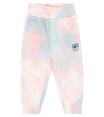 x Chiara Ferragni baby embroidered jersey sweatpants | Monnalisa