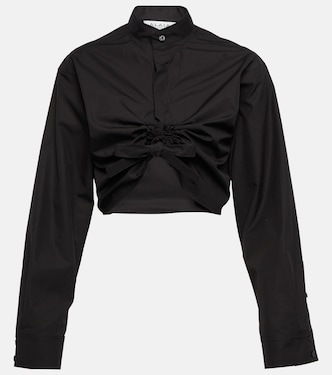 Cropped cotton shirt | Alaïa