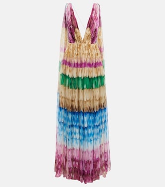 Printed silk gown | Valentino