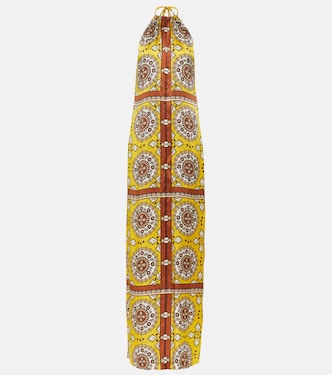 Robe longue Rigel imprimée en soie | Nili Lotan