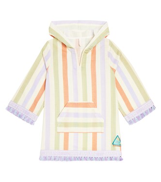 August striped cotton beach cover-up | Zimmermann Kids