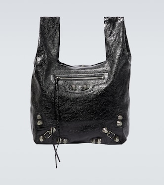 Le Cagole leather tote bag | Balenciaga