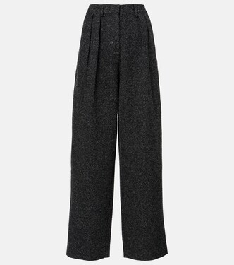 Pantalon ample White Label Eleanor en tweed | Proenza Schouler