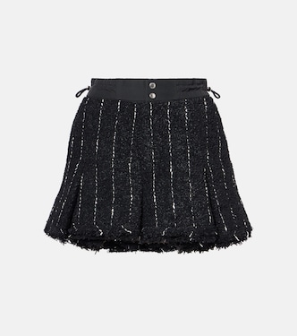Striped tweed shorts | Sacai