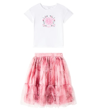 Floral T-shirt and skirt set | Patachou