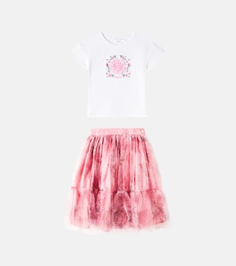 Floral T-shirt and skirt set | Patachou