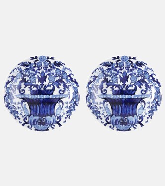 Set of two Blu Mediterraneo soup plates | Dolce&Gabbana Casa