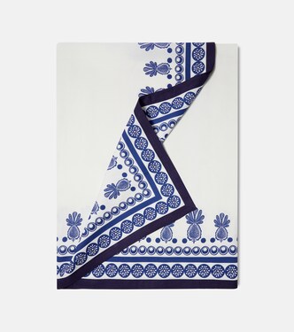 Big Pineapple Blu Large tablecloth | La DoubleJ