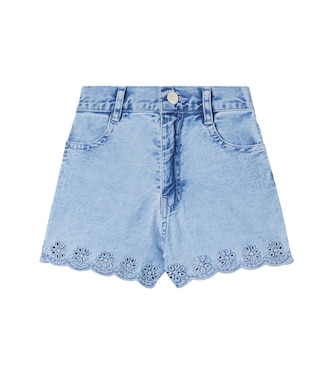 Niobe embroidered denim shorts | The New Society