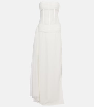 Bridal veiled corset dress | Christopher Esber