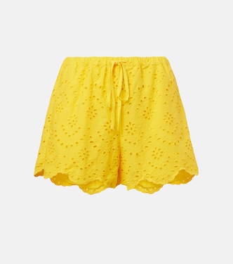 Broderie anglaise cotton shorts | Poupette St Barth