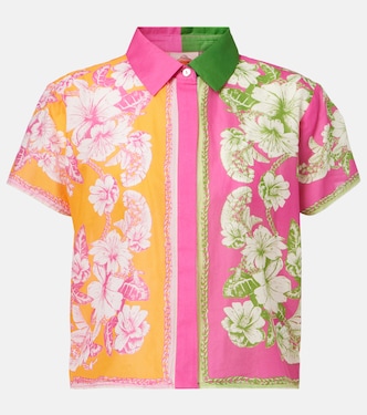 Mixed Scarves Floral Elegance cotton shirt | Farm Rio
