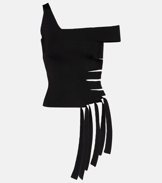Asymmetric cut-out top | Mugler