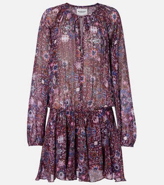 Bess floral shirred minidress | Marant Etoile