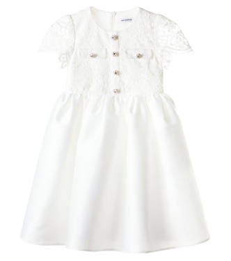 Embellished lace taffeta dress | Self-Portrait Kids