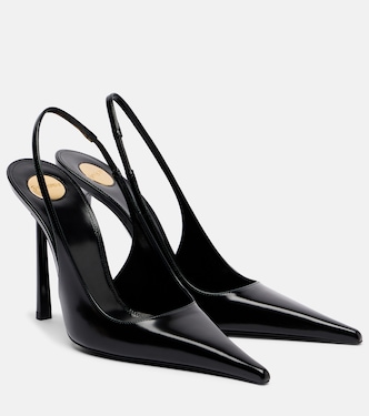 Vendome 110皮革露跟高跟鞋 | Saint Laurent