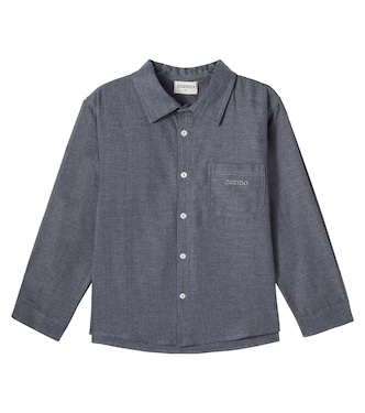 Camisa Turin de franela de algodón con logo | Cozmo