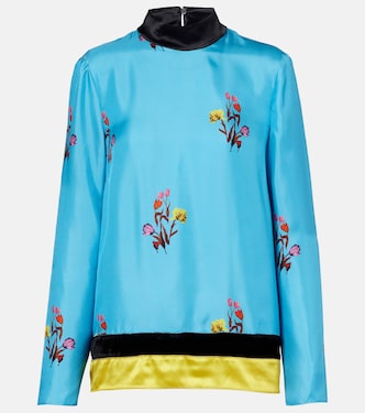 Floral silk top | Marni