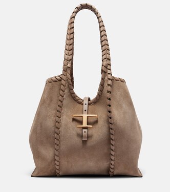 T Timeless Medium suede tote bag | Tod's