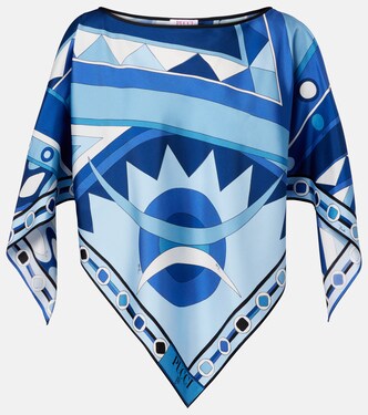 Vivara silk satin top | Pucci