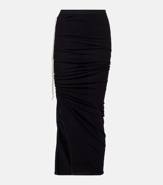 Edfu cotton jersey midi skirt | Rick Owens