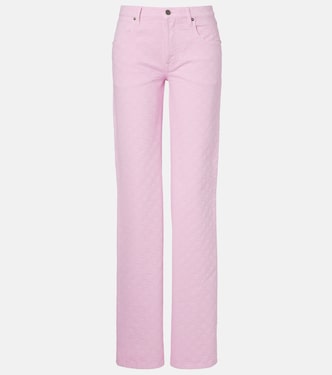 GG jacquard straight jeans | Gucci