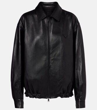 Leather blouson jacket | Prada