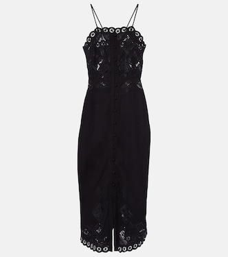 Nelsane cotton and linen midi dress | Isabel Marant