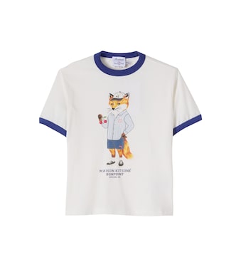 x Kitsuné Akiva printed cotton jersey T-shirt | Bonpoint