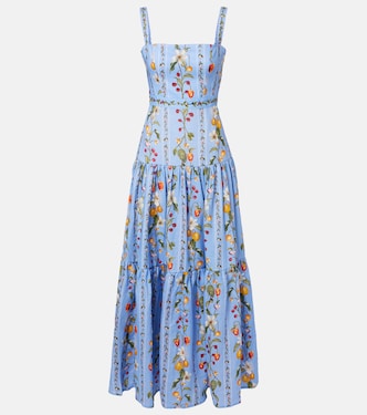 Lima printed linen maxi dress | Agua by Agua Bendita