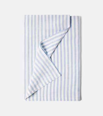 Striped linen tablecloth | Once Milano