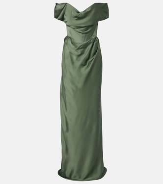 Nova Cocotte draped satin bustier gown | Vivienne Westwood