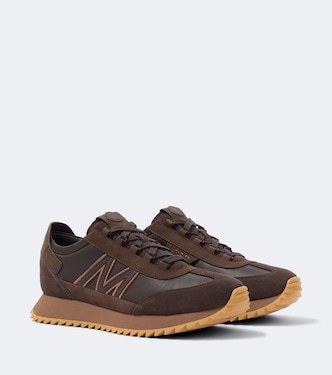 Pacey2 suede-trimmed sneakers | Moncler