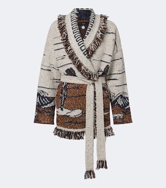 Riding The Waves cotton and wool blend cardigan | Alanui