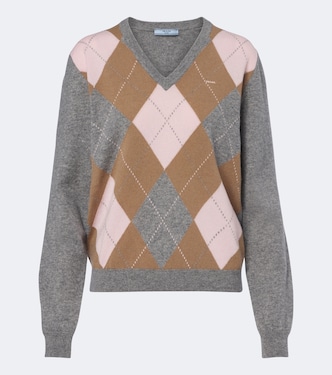 Argyle cashmere sweater | Prada