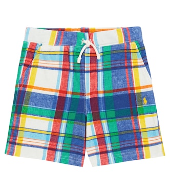 Checked cotton-blend shorts | Polo Ralph Lauren Kids