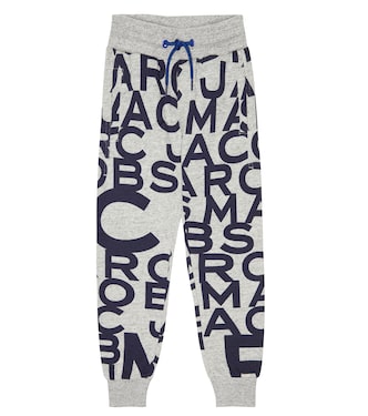 Logo-print cotton jersey sweatpants | Marc Jacobs Kids