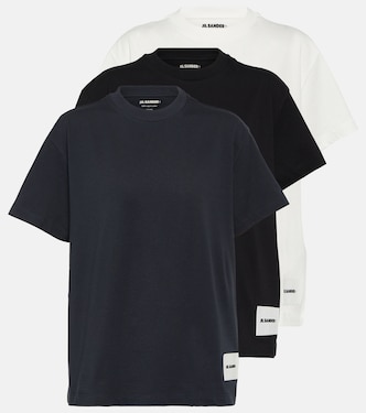 Set of 3 cotton jersey T-shirts | Jil Sander