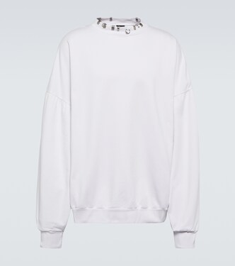 Pierced Round fleece sweatshirt | Balenciaga